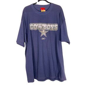 Vintage Dallas Cowboys Shirt Metal Logo NFL Football